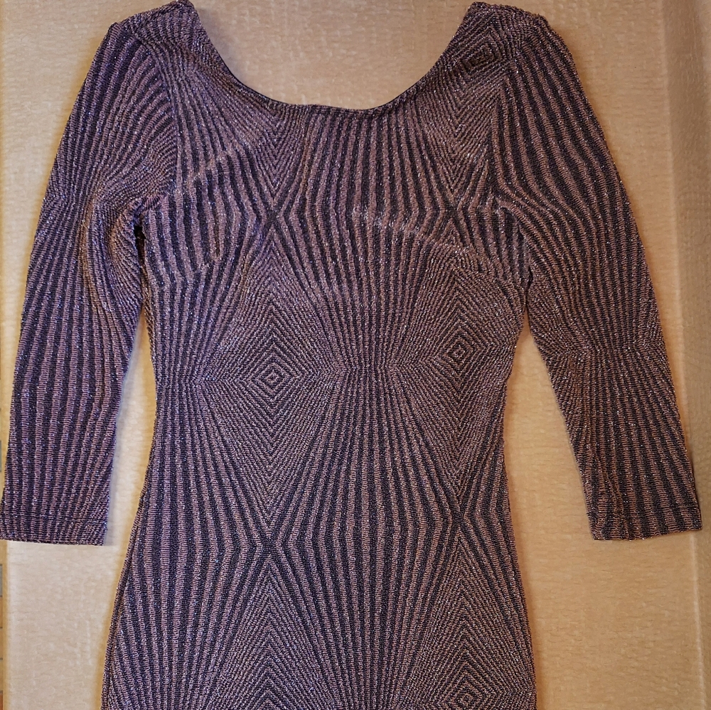 Metallic Mini Dress